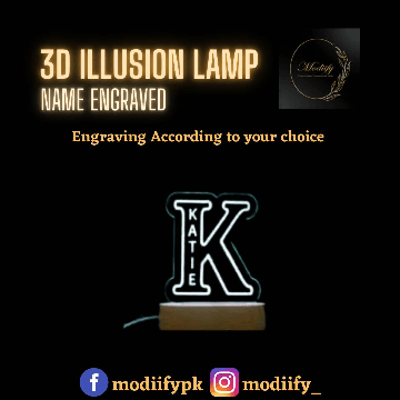 BIG ALPHABET 3D ILLUSION LAMP