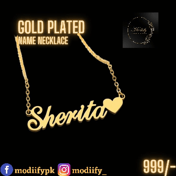 GOLD PLATED NAME NECKLACE